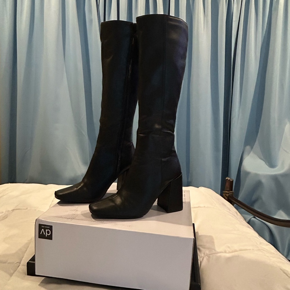 Public Desire Black Heeled Boots